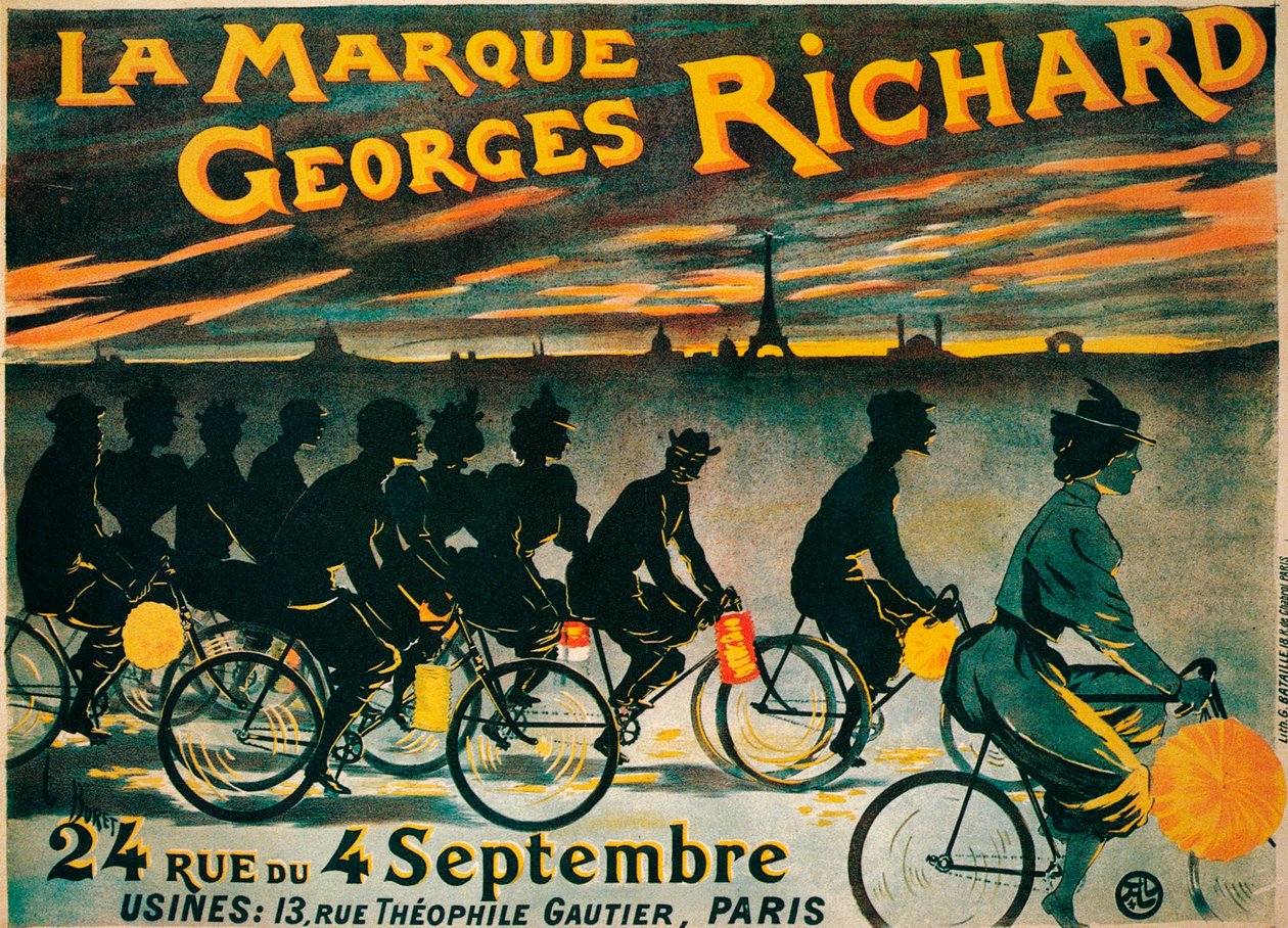 Georges Richard自転車の広告、c1900 作： 不明