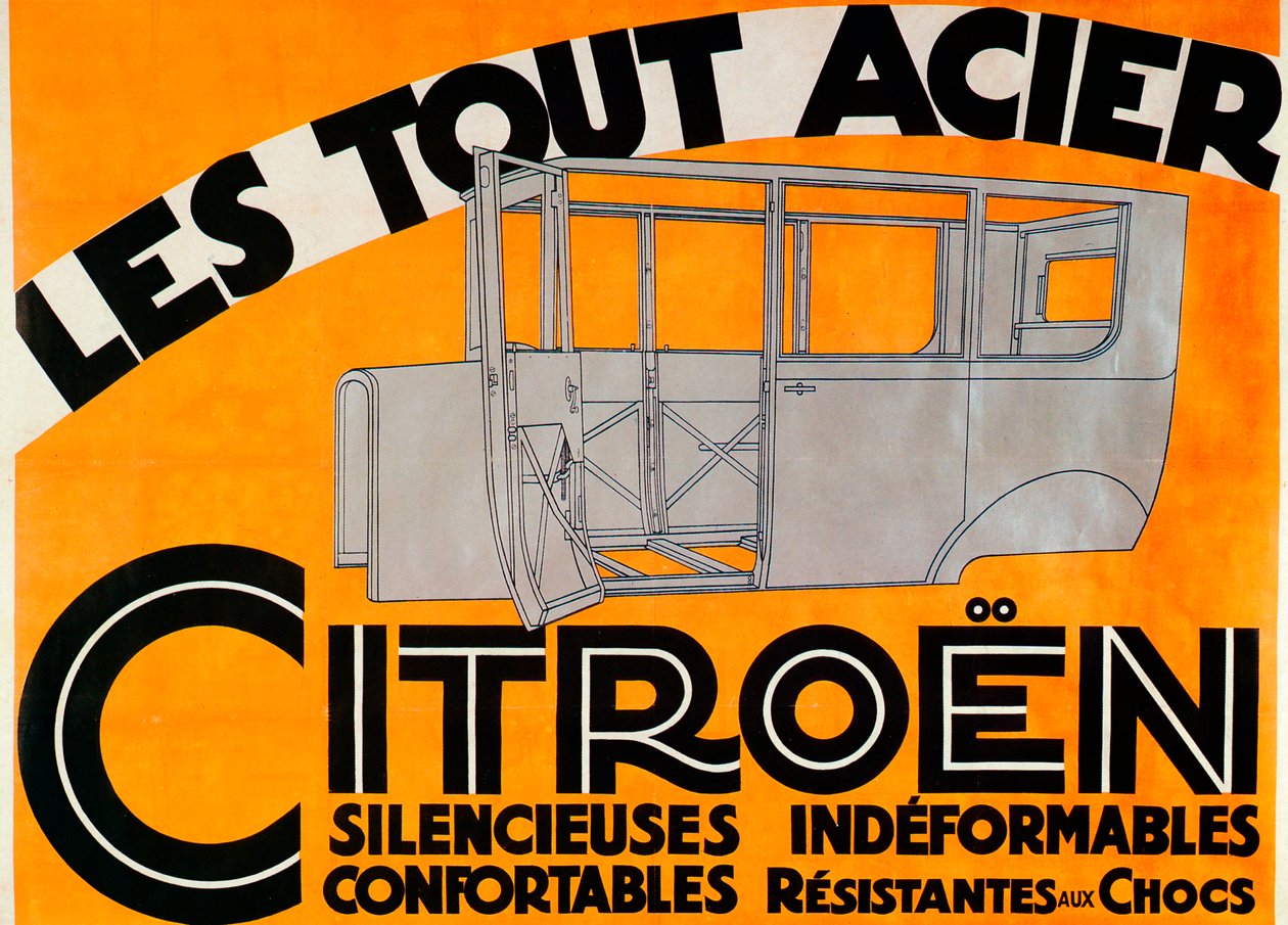 オールスチールのシトロエン車の広告、c1924 作： 不明