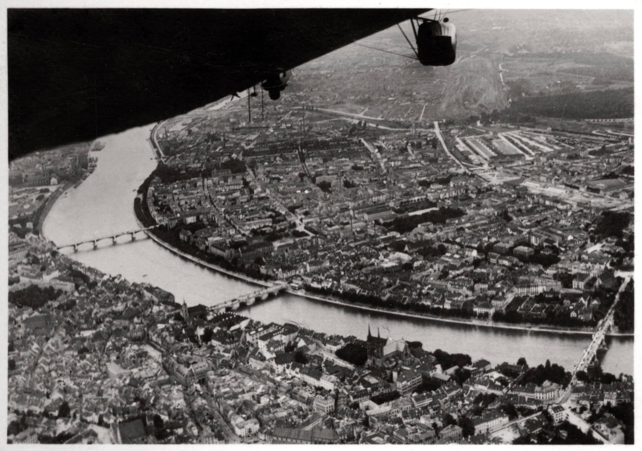 ツェッペリンからのスイス、バーゼルの航空写真、1928 1933 作： 不明