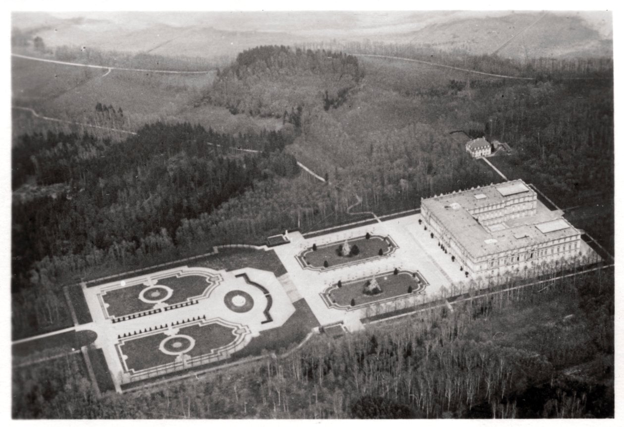 ツェッペリン、1933年1933年からのドイツ、バイエルン州、ヘレンキームゼー宮殿の航空写真 作： 不明