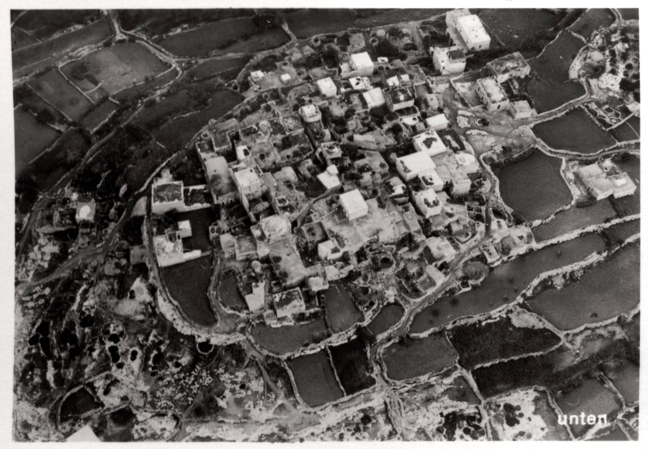 ツェッペリンからのパレスチナエルサレム周辺の高さの航空写真、1931年1933年 作： 不明
