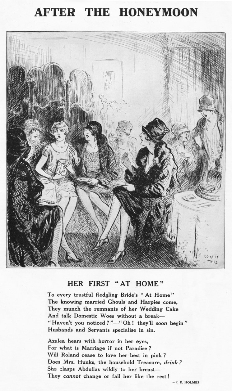 ハネムーンの後-彼女の最初の家、1927 作： 不明