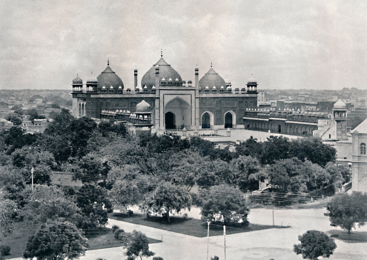 アグラ。 Jumma Musjid、c1910。 作： 不明