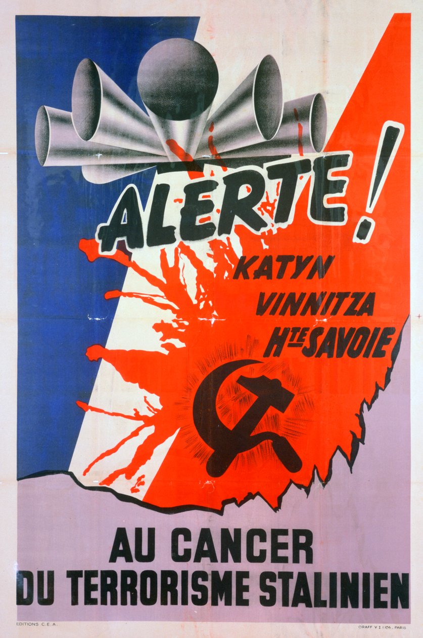 Alert !、スターリン主義テロリズムの癌、c1940-1953 作： 不明