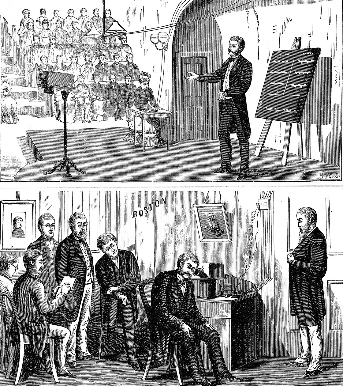 アレクサンダーグラハムベル1847-1922、スコットランド生まれのアメリカ人発明家、1877 1890 作： 不明