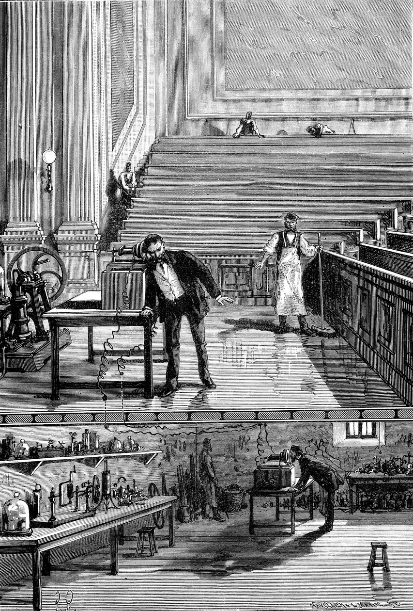 アレクサンダーグラハムベル1847-1922、スコットランド生まれのアメリカ人発明家、1883年 作： 不明