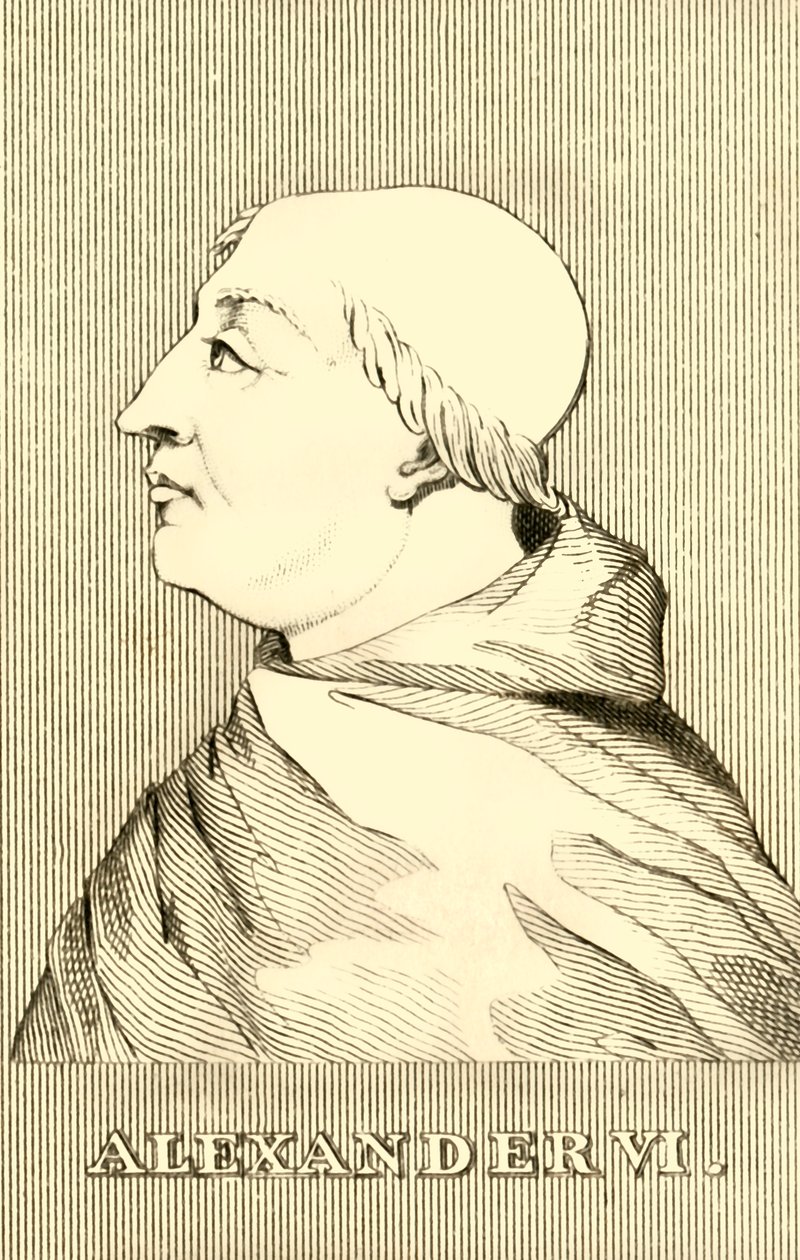 Alexander VI、1431-1503、1830。 作： 不明