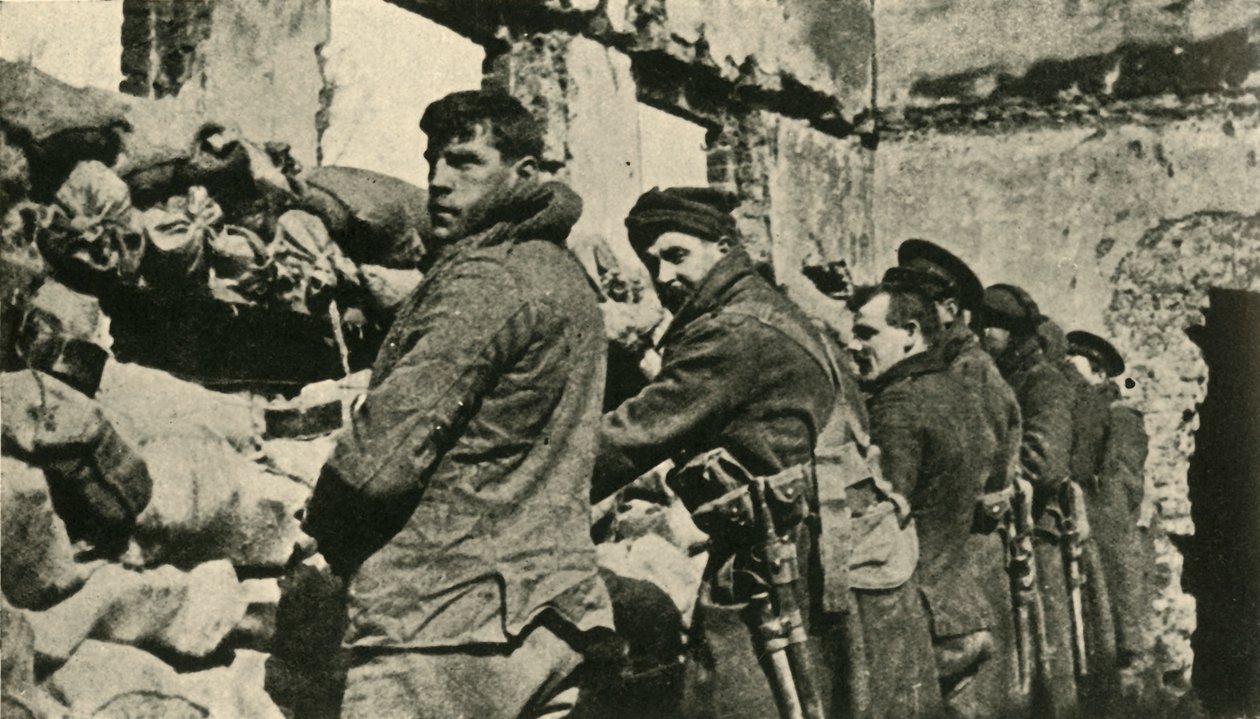 フランダースの連合軍、第一次世界大戦、1915年、1920年。 作： 不明