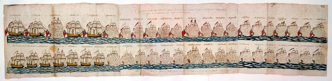 アメリカ独立戦争ヨークタウンの戦い（1781年 作： 不明