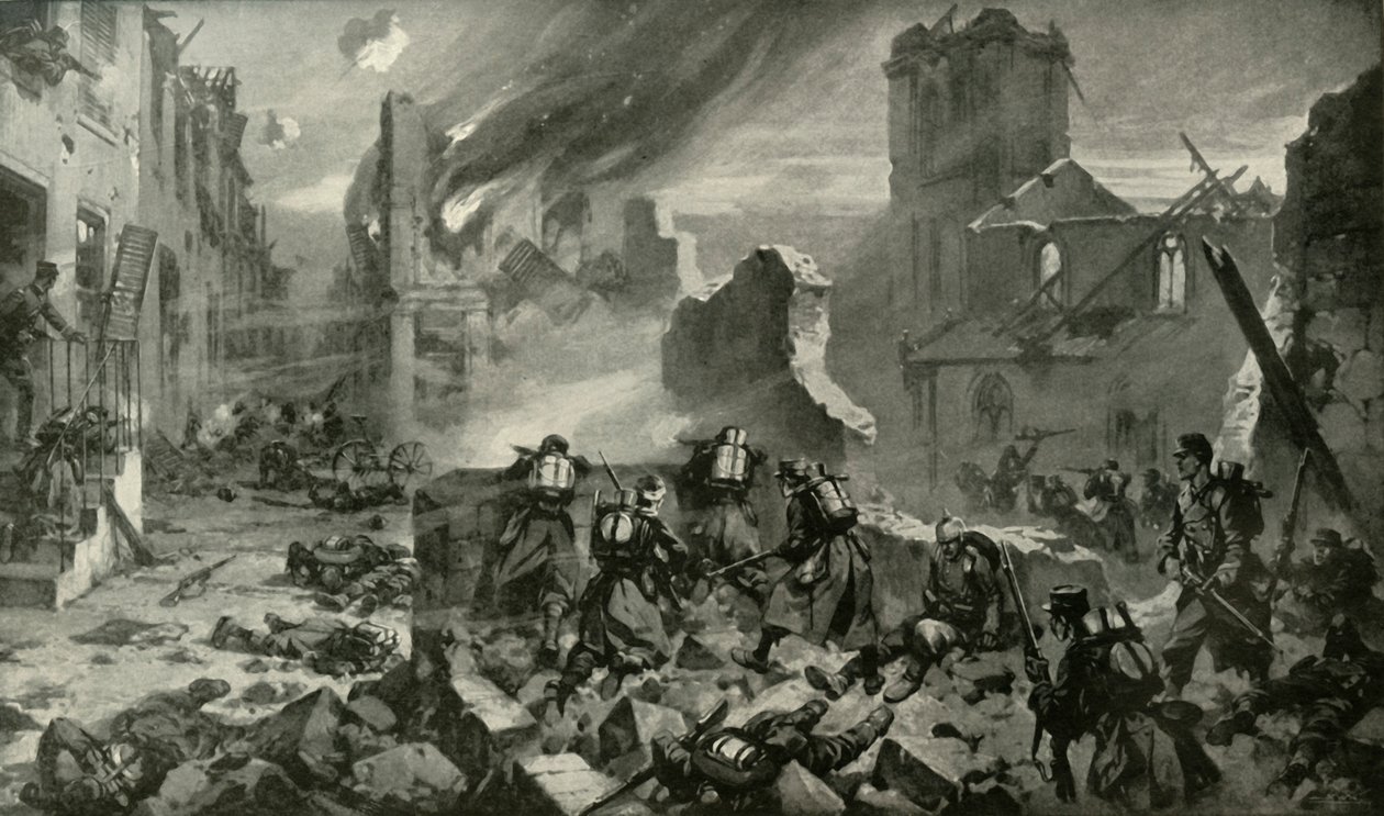 ミューズの戦いにおける事件、1919年。 作： 不明