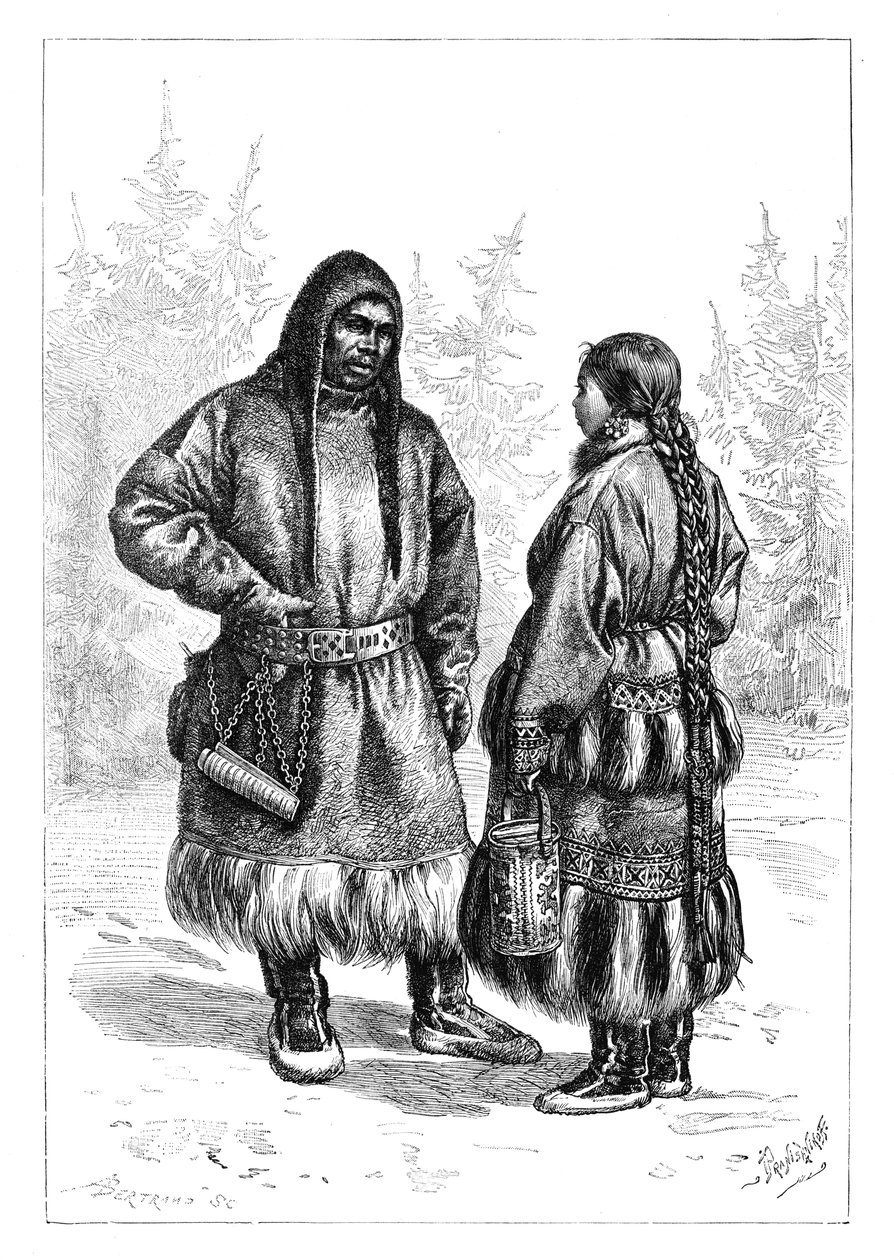オスティヤックの夫婦、アジア、1895 作： 不明