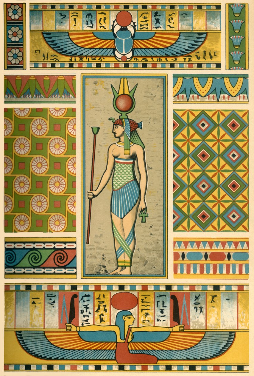古代エジプトの装飾、1898 年。 作： 不明