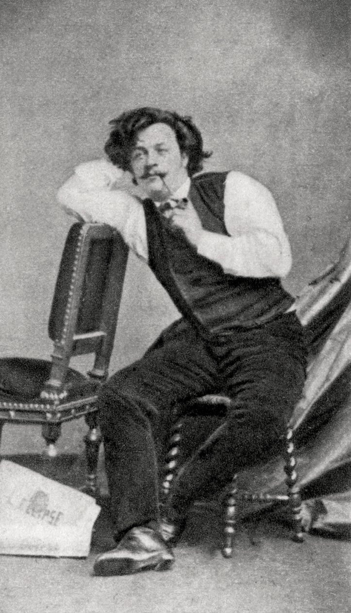 アンドレ・ギル、フランスの風刺画家、1868 作： 不明