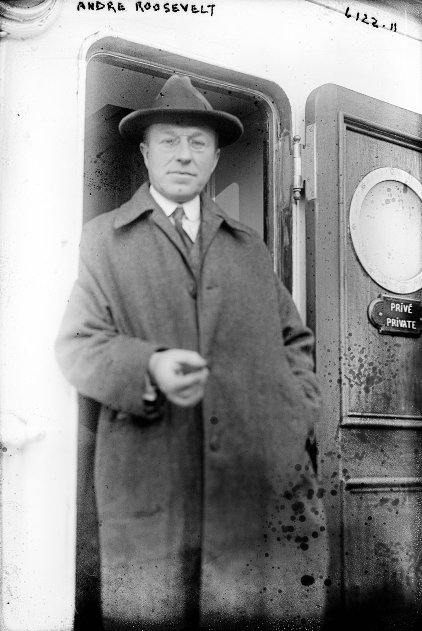 アンドレ・ルーズベルト（1879-1962）（モノクロ写真 作： 不明