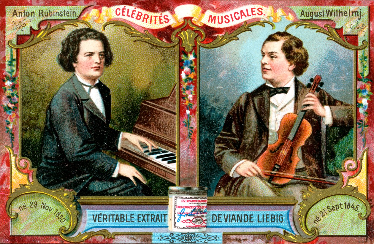 アントン・ルビンスタインとアウグスト・ヴィルヘルム、c1900 作： 不明