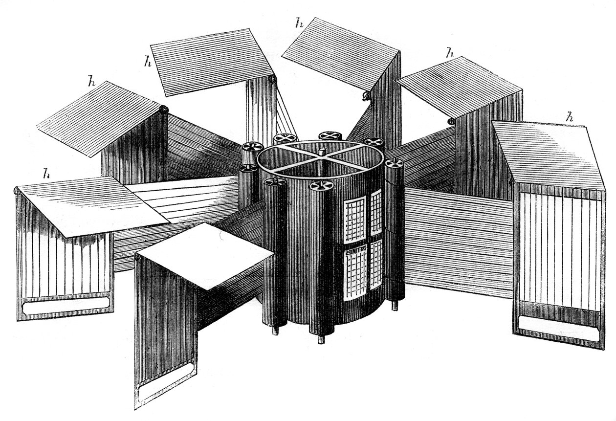 Applegaths Times縦型印刷機、1866 作： 不明