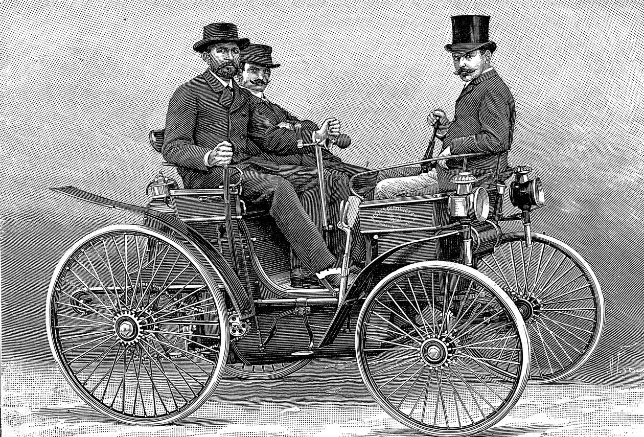 アルマンプゴット最初の自動車、1890 作： 不明