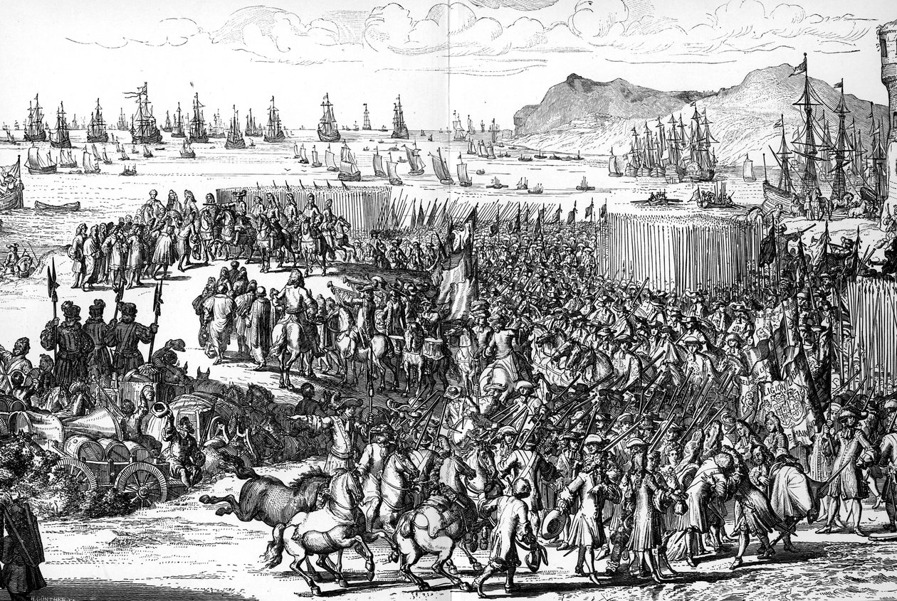 イングランドのウィリアムオブオレンジの到着、1688年1月5日、1903年 作： 不明