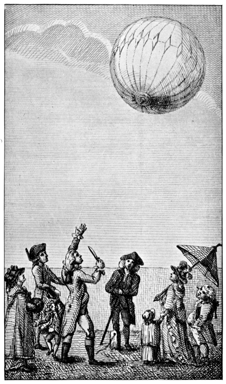 モンゴルフィアバルーンの昇天、18世紀後半、1910年 作： 不明
