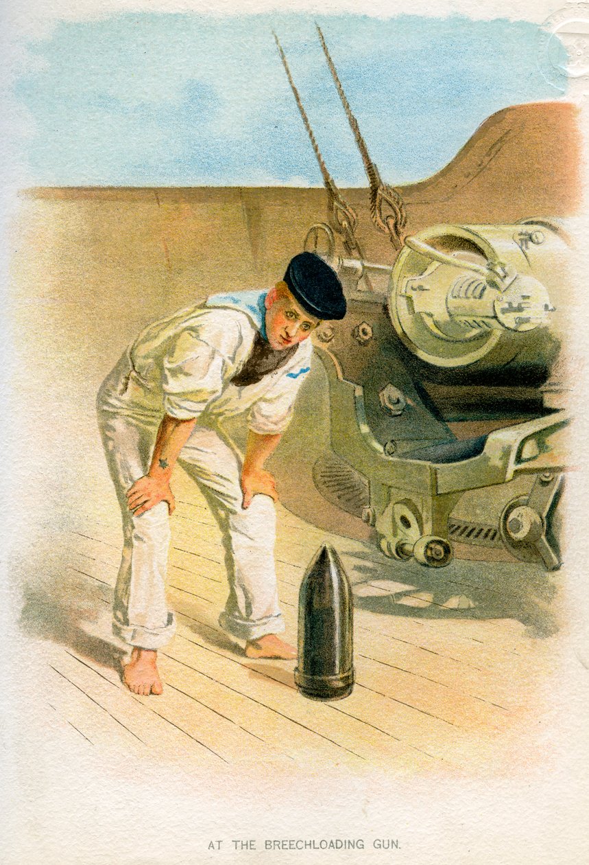 ブリーチローディングガンで、c1890-c1893 作： 不明