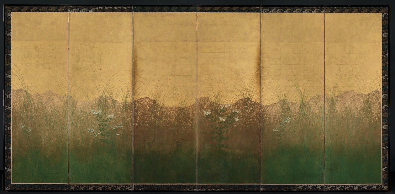 武蔵野平野の満月の秋の夜、1600年代初頭。 作： 不明