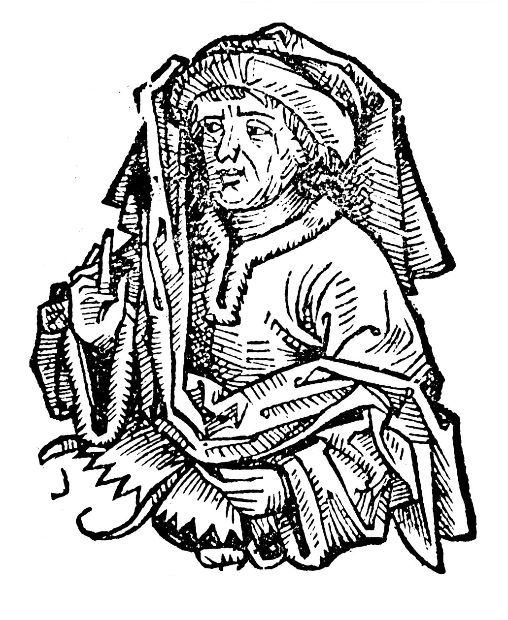 Averroes Ibn Rushd 1126-1198、著名な中世のイスラム哲学者、1493 作： 不明