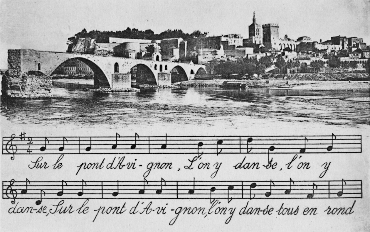 アヴィニョン。 -St-Benezet Bridge、c1925 作： 不明