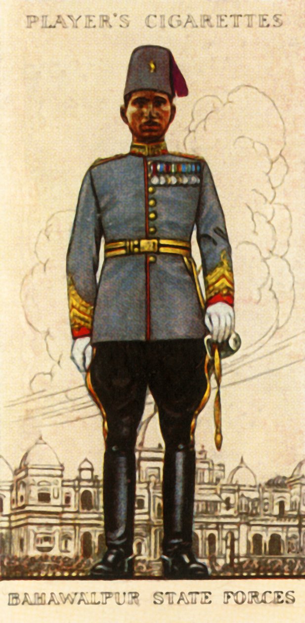 バハワルプル州軍、1936年。 作： 不明