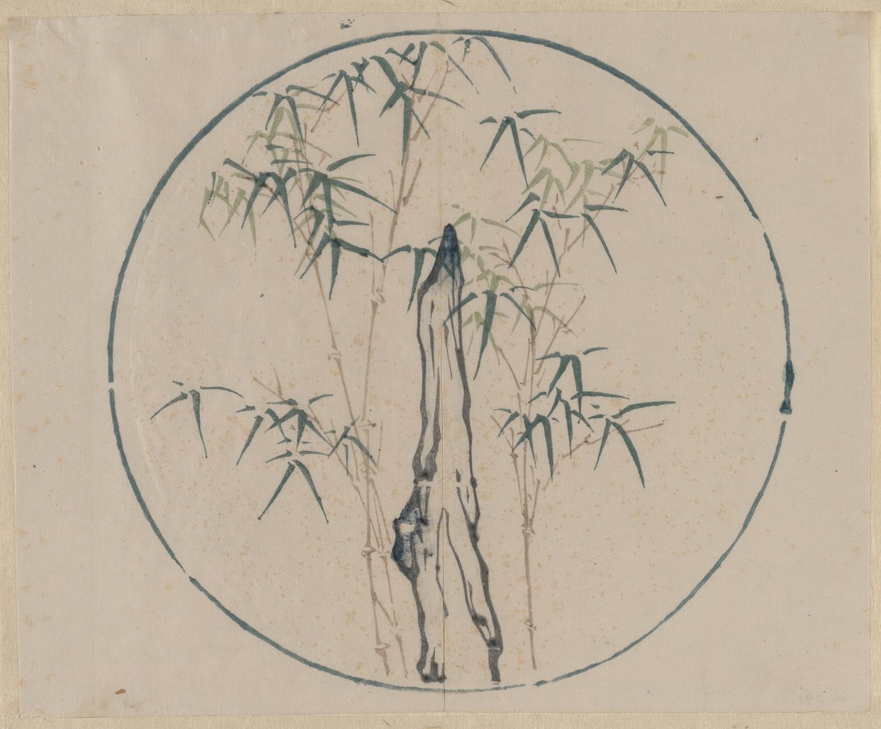 竹と岩、1368-1644。 作： 不明