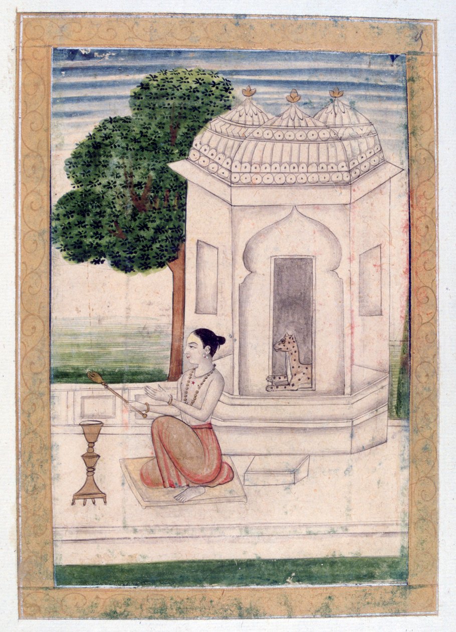Bamgali Ragini、Ragamala Album、School of Rajasthan、19世紀 作： 不明