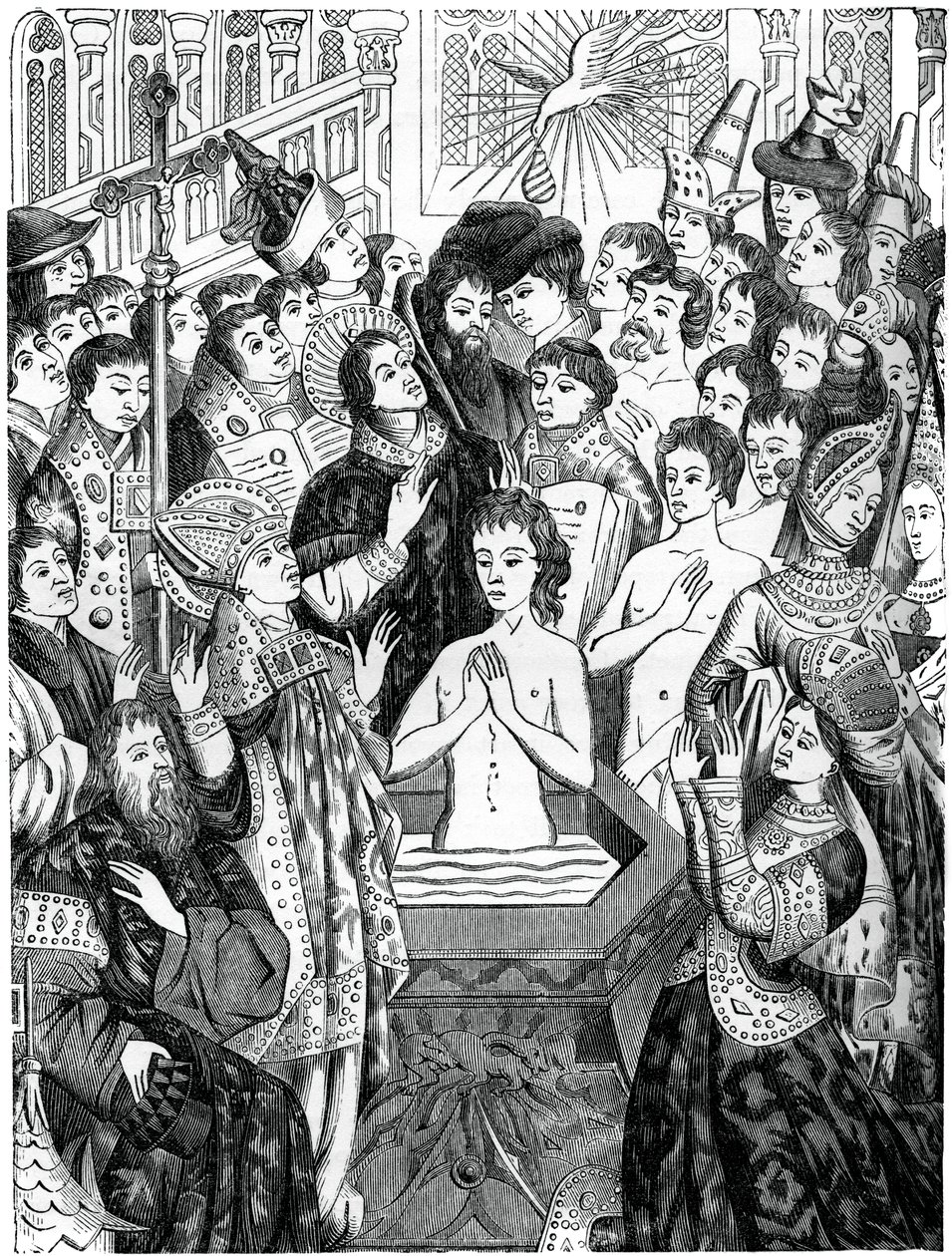 クロービス王の洗礼、Rheims、1870 作： 不明