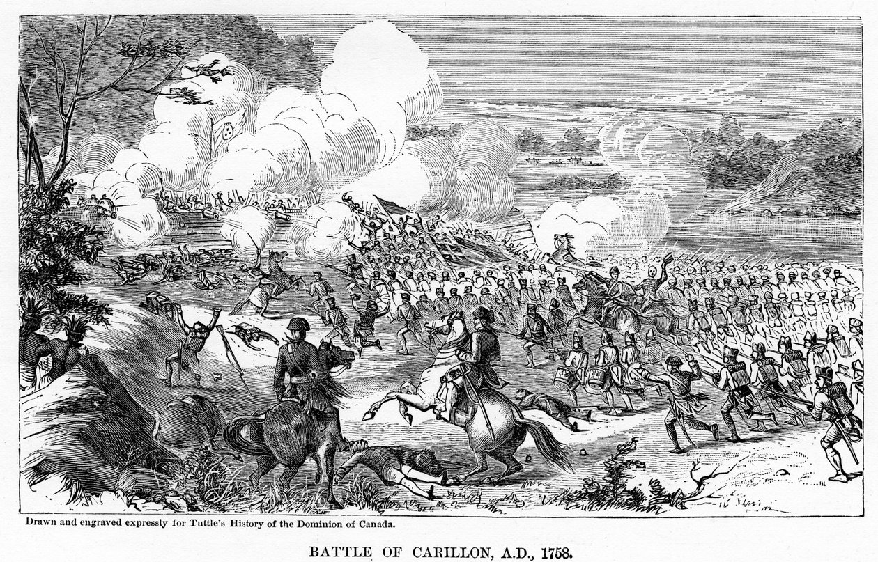 カリヨンの戦い、AD 1758、1877 作： 不明