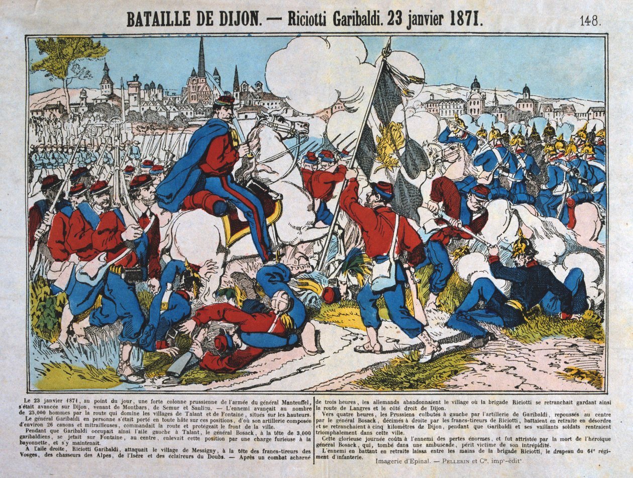 1871年1月23日の日仏戦争、ディジョンの戦い 作： 不明