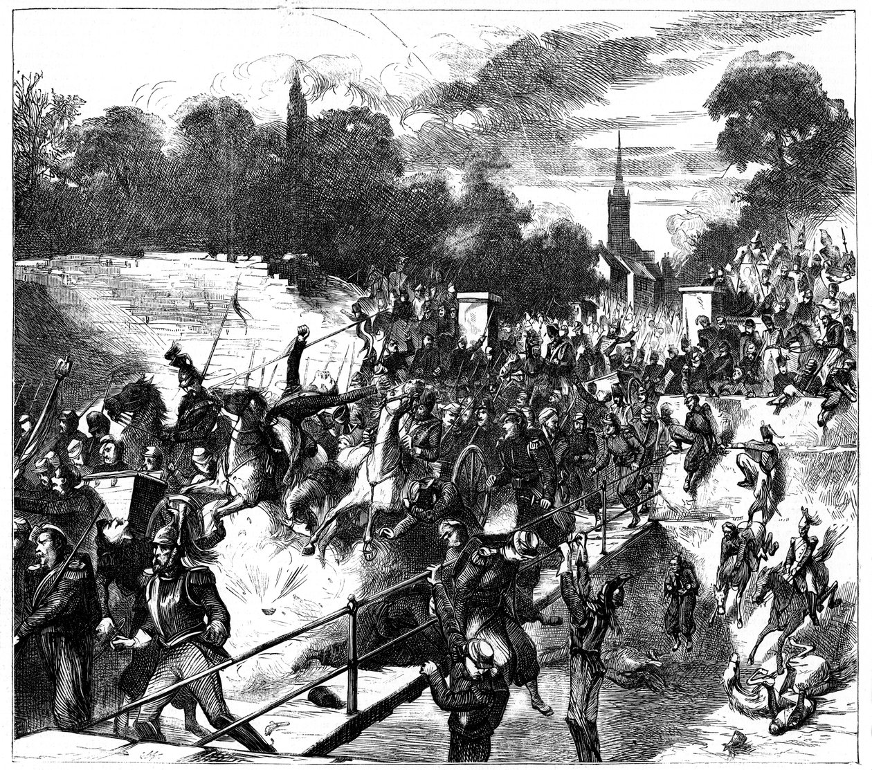 フランス、セダンの戦い、プロイセン戦争、1870年9月1日c1880 作： 不明