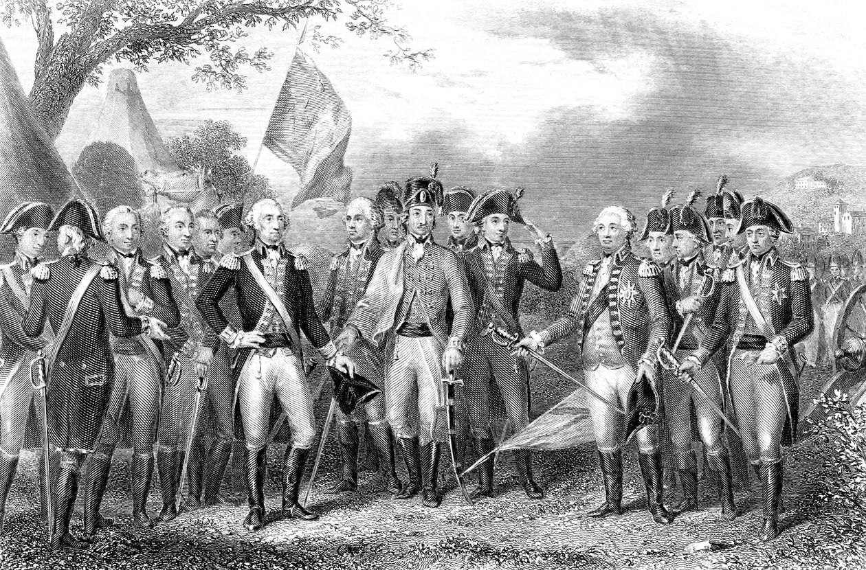 ヨークタウンの戦い、バージニア州、アメリカ独立戦争、1781年 作： 不明
