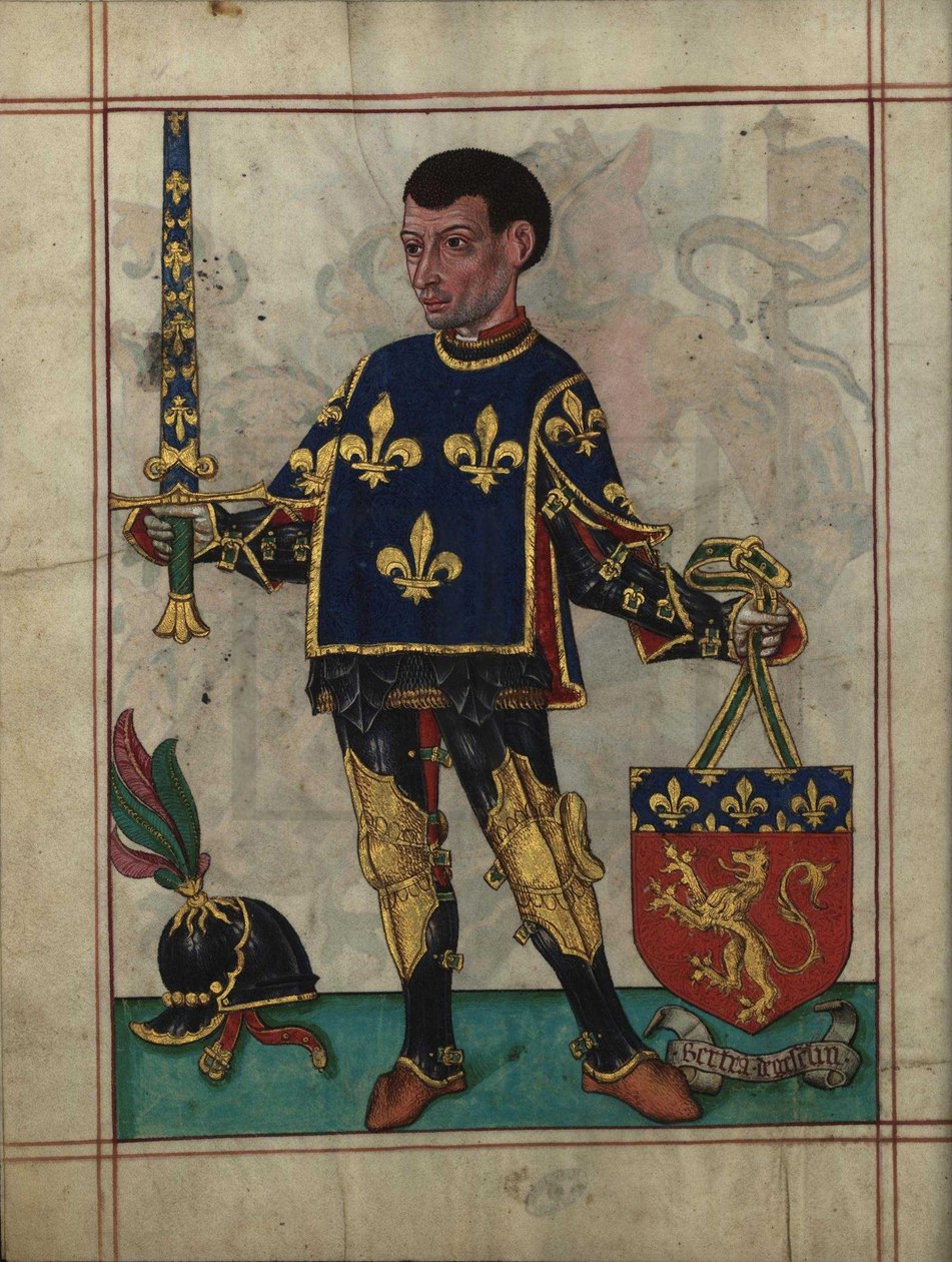 Bertrand du Guesclin From Livro do Ameiro-Mor、1509 作： 不明