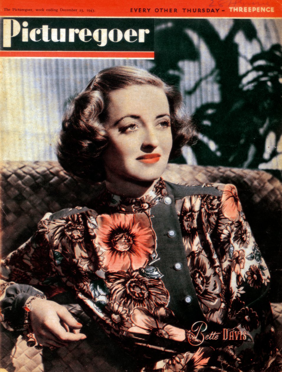 ベットデイビス1908-1989年、アメリカの女優、1943年 作： 不明