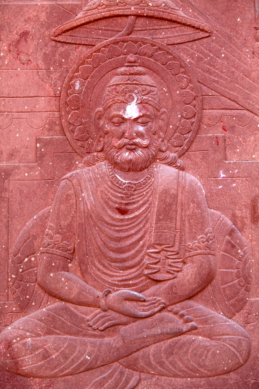 ヒンドゥー教寺院に刻まれたバガヴァッド・ギーター : Vrindavan Inde 作： 不明