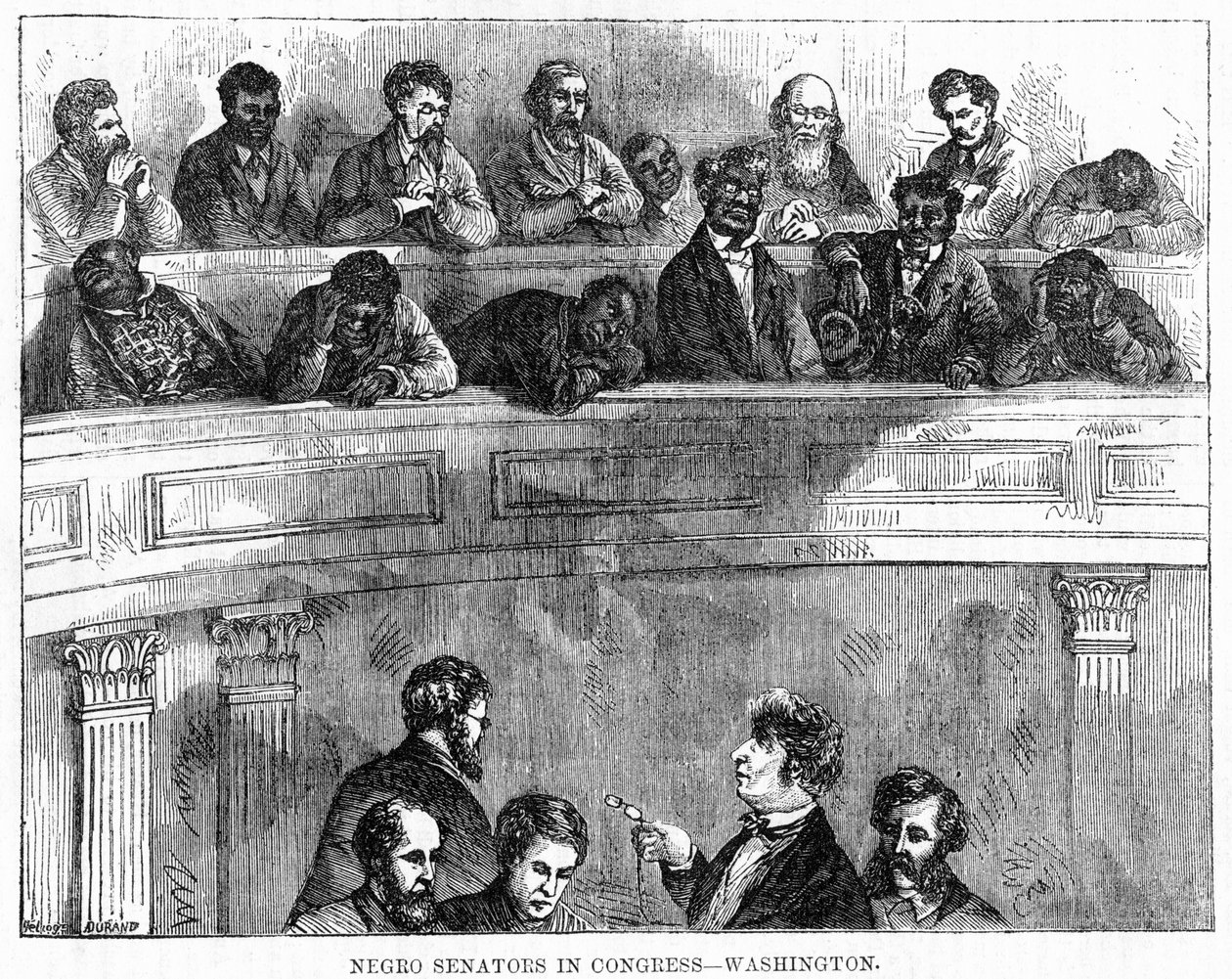Senadores negros no Congresso - Washington, 1868 作： 不明