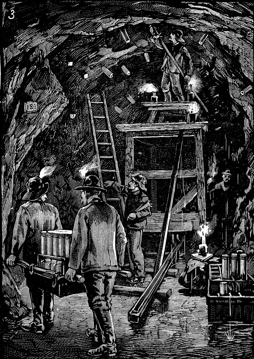 フラッドロックの爆破、1885年 作： 不明