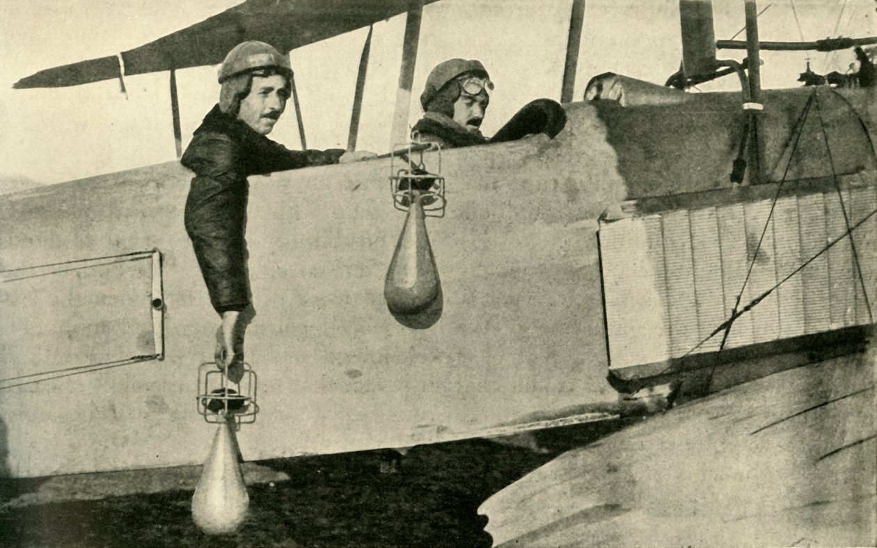 爆弾投下機、1914-1918、c1920。 作： 不明