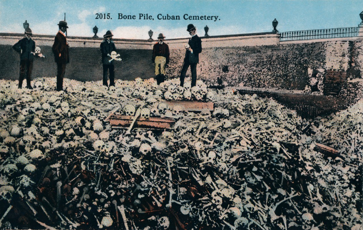 ボーンパイル、キューバ墓地、c1910 作： 不明