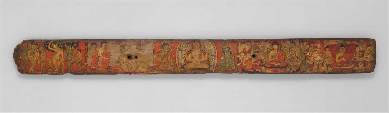 Ashtasahasrika Prajnaparamita Sutraの写本からのブックカバー、10〜11世紀。 作： 不明