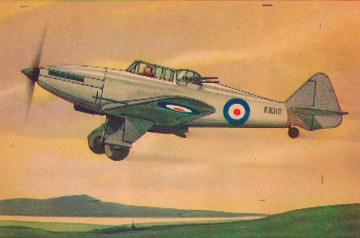 ボールトンポールデファイアントファイター単葉機、c1944。 作： 不明