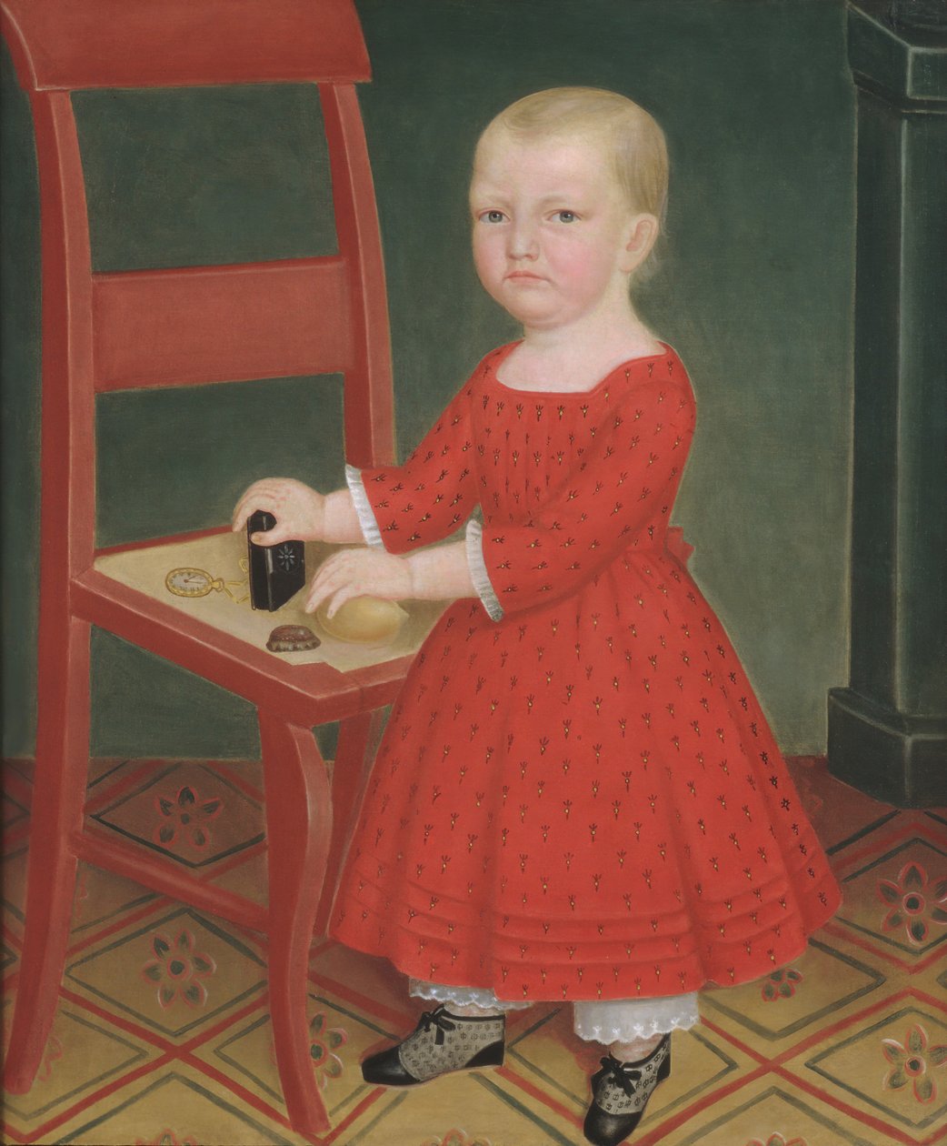 金髪の少年、カリフォルニア州。 1840-50。 作： 不明