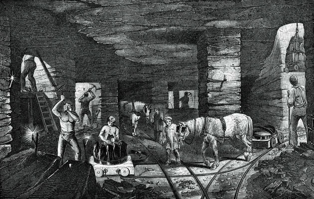 ビルストン近郊のブラッドリー炭鉱、1886年 作： 不明