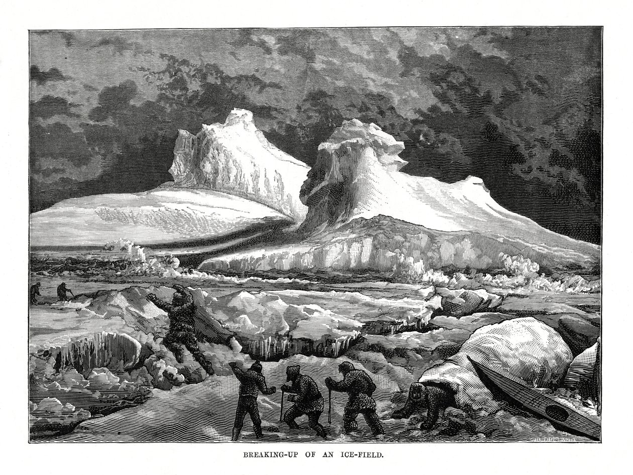 氷原の崩壊、1877 作： 不明