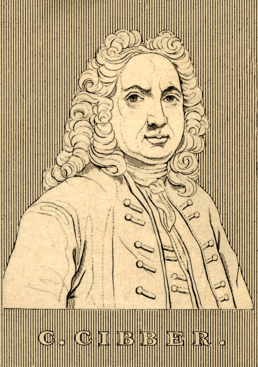 C. Cibber、1671-1757、1830。 作： 不明