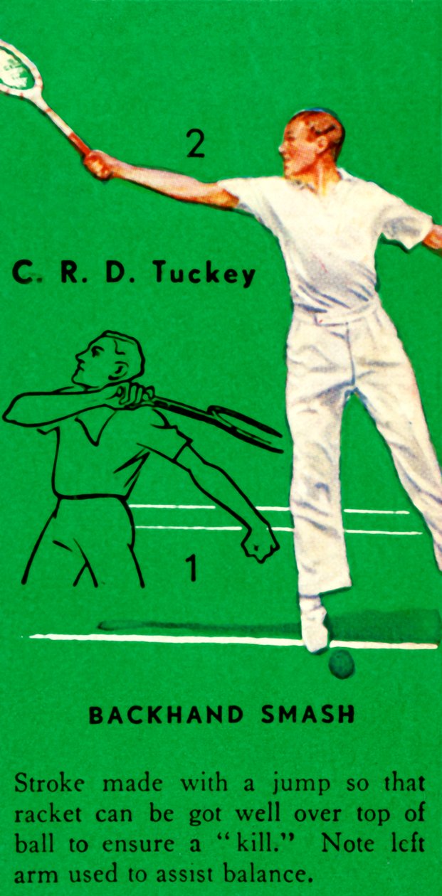 CRD Tuckey-Backhand Smash、c1935。 作： 不明