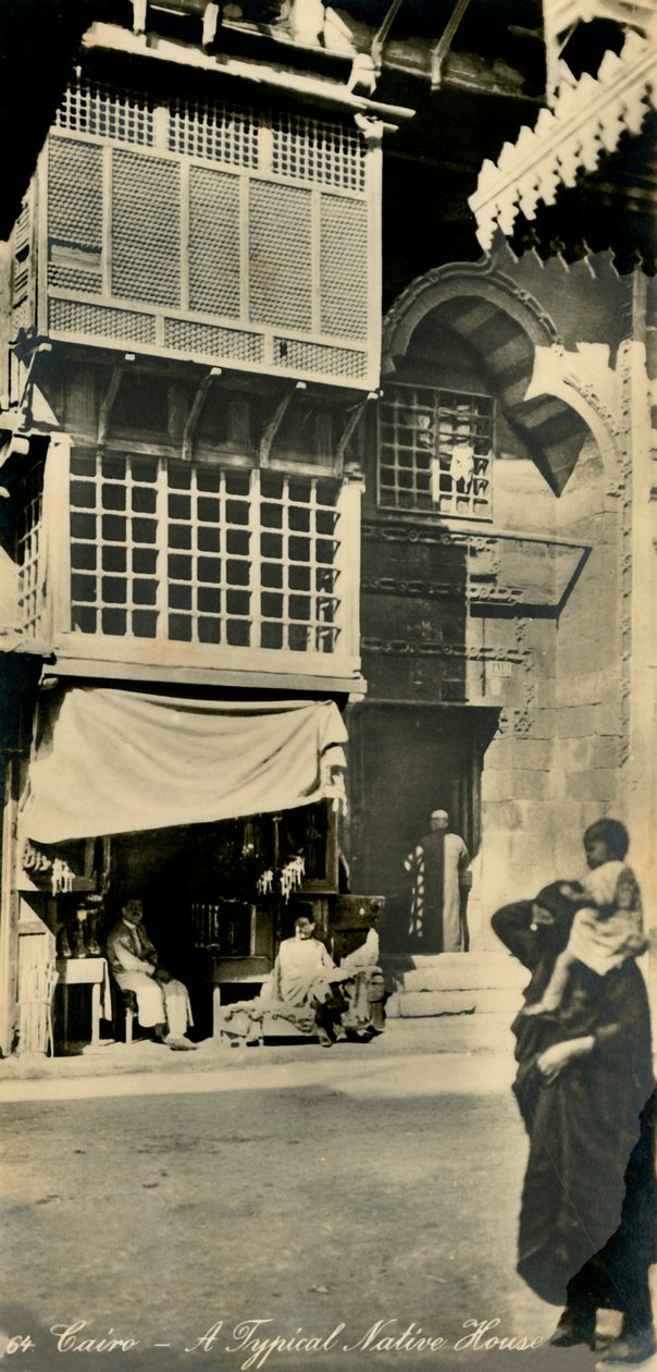 カイロ-典型的なネイティブハウス、c1918-c1939。 作： 不明